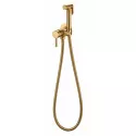 Смеситель встраиваемый с гигиеническим душем  Grocenberg GB001GL золотой брашированный
