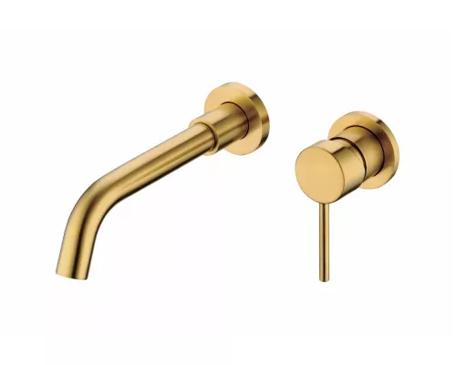 Смеситель встраиваемый для раковины Grocenberg GB511GL золотой брашированный