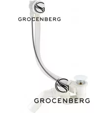 Полуавтоматический сливы-перелив для ванны Grocenberg GB240W Белый