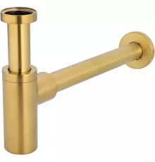 Сифон для раковины Grocenberg GB210 золотой брашированный