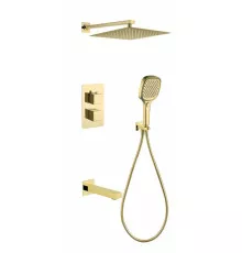 Душевая система скрытого монтажа Grocenberg GB5050GO с Термостатом Vernet (Франция)