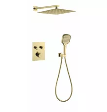 Душевая система скрытого монтажа Grocenberg GB5040GO с Термостатом Vernet (Франция)