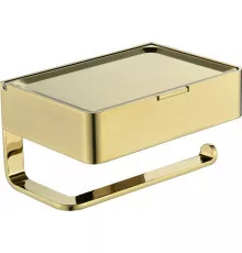 Настенный бумагодержатель плоский Grocenberg AC0050 (Золото глянец)