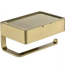 Настенный бумагодержатель плоский Grocenberg AC0050 (Матовое золото)