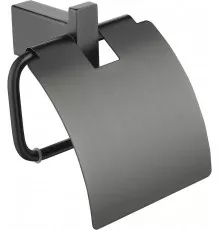 Настенный бумагодержатель с крышкой Grocenberg AC0029 (Графит)