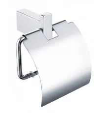 Настенный бумагодержатель с крышкой Grocenberg AC0029 (Хром)