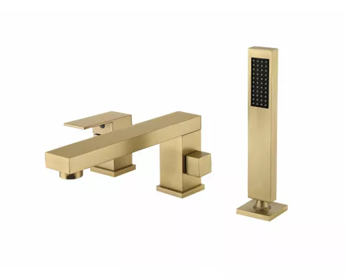 Смеситель на борт ванны Groсenberg GB6008 Матовое золото