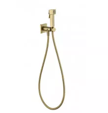 Смеситель Прогрессивный встраиваемый с гигиеническим душем Grocenberg GB005MG Матовое золото