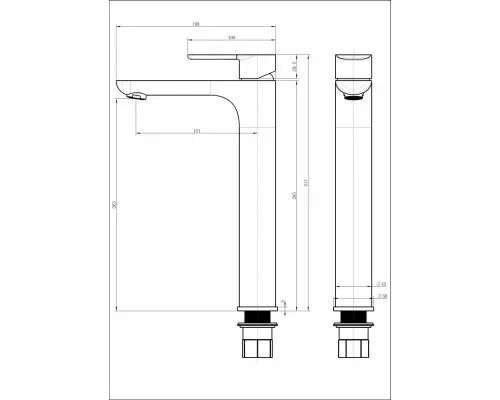 Cмеситель для раковины Grocenberg GB3009 Хром