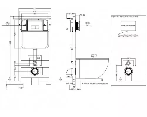 Инсталляция для унитаза GROCENBERG GS3050
