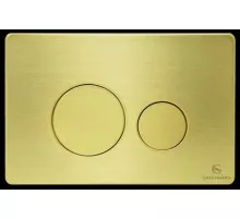 Кнопка смыва для унитаза (металл) GROCENBERG KM3090MG Матовое золото