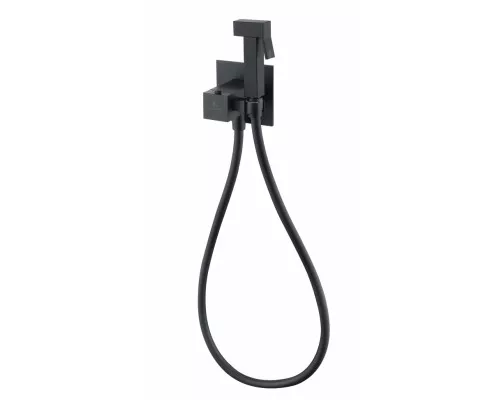 Гигиенический душ со смесителем GROCENBERG GB008 с термостатом Черный матовый