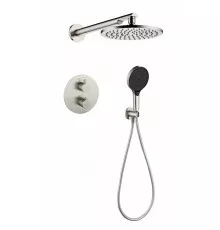 Душевая система скрытого монтажа Grocenberg GB5093 Никель с Термостатом