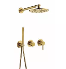 Душевой комплект Grocenberg GB5090GL золотой брашированный