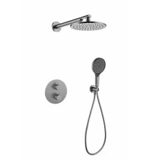 Душевая система скрытого монтажа Grocenberg GB5093 Графит с Термостатом