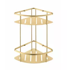 Полка корзина угловая Grocenberg AC0075MG Матовое золото