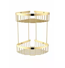 Полка корзина угловая Grocenberg AC0076GO Золото