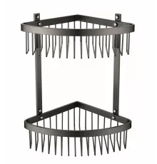 Полка корзина угловая Grocenberg AC0077BG Графит