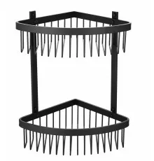 Полка корзина угловая Grocenberg AC0077BL Черный матовый