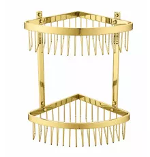 Полка корзина угловая Grocenberg AC0077GO Золото