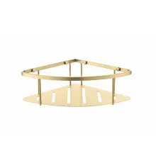 Полка корзина угловая Grocenberg AC0090MG Матовое золото