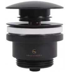 Донный клапан Grocenberg GB106 Черный матовый