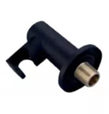 Соединение для душа с держателем Grocenberg GB177 Черный матовый