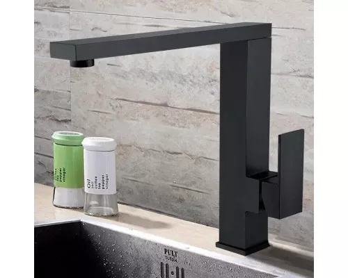 Смеситель для кухни Grocenberg GB4008 Черный матовый