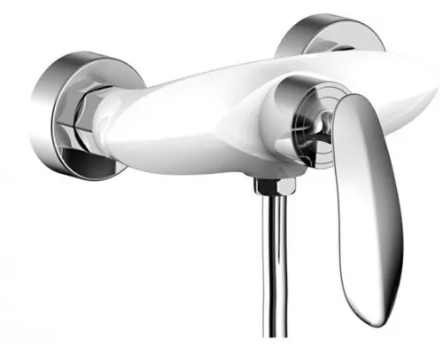 Смеситель для душа с ручным душем Groсenberg GB9001 Белый хром