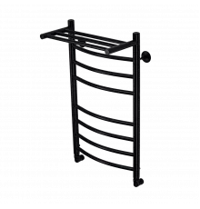 Полотенцесушитель водяной Comfysan Noumi W-8 80/40 с полкой, черный