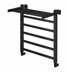 Полотенцесушитель водяной Comfysan Marte-K W-6 60/50 с полкой, черный