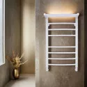 Полотенцесушитель водяной Comfysan Luce W-8 80/50 с полкой, белый