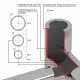 Полотенцесушитель водяной Comfysan Capri W-8 80/40 с полкой, черный