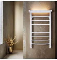Полотенцесушитель водяной Comfysan Luce W-8 80/40 с полкой, белый