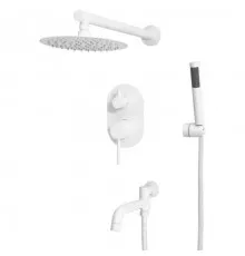 Встраиваемая душевая система для ванны и душа,белый матовый FELICE 0620 BIANCO OPACO