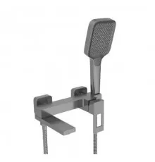 Смеситель для ванны с душем,оружейная сталь FELICE 0740 GUN METAL