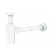 Сифон для раковины металлический,белый глянец FELICE V-11 BIANCO