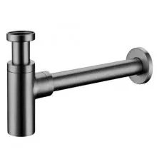 Сифон для раковины металлический,оружейная сталь FELICE V-11 GUN METAL