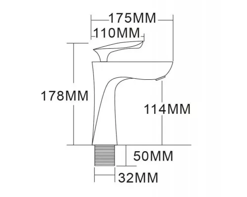 Смеситель для раковины,хром FELICE 9030 CROMO