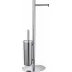 Стойка напольная с держателем для туалетной бумаги и ершиком для унитаза,хром FELICE F 0411 CROMO