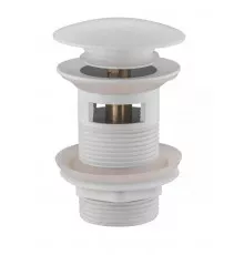 Донный клапан для раковины с переливом,белый FELICE V-4 B