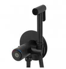 Гигиенический душ со смесителем с термостатом встраиваемый, Черный матовый FELICE 4515 NERO OPACO