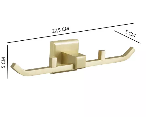 Планка с четырьмя крючками для ванной комнаты,матовое золото FELICE FL 1004 ORO OPACO