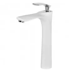 Смеситель для накладной раковины,белый хром FELICE 9025 B CROMO BIANCO