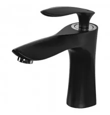 Смеситель для раковины,черный матовый с хром ручкой FELICE 9030 NERO OPACO