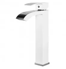 Смеситель для накладной раковины,хром белый FELICE 1025 B CROMO-BIANCO