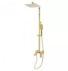 Душевая система с тропическим душем и смесителем,золото глянец FELICE 1060 ORO