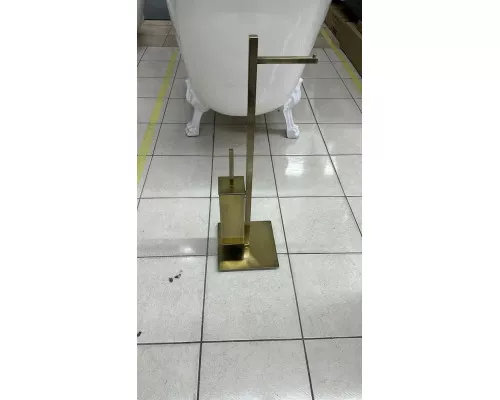 Стойка напольная с держателем для туалетной бумаги и ершиком для унитаза,бронза FELICE F 0312 BRONZO