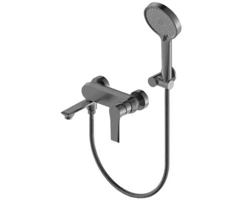 Смеситель для ванны с душем,оружейная сталь FELICE 8040 G GUN METAL