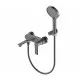 Смеситель для ванны с душем,оружейная сталь FELICE 8040 G GUN METAL